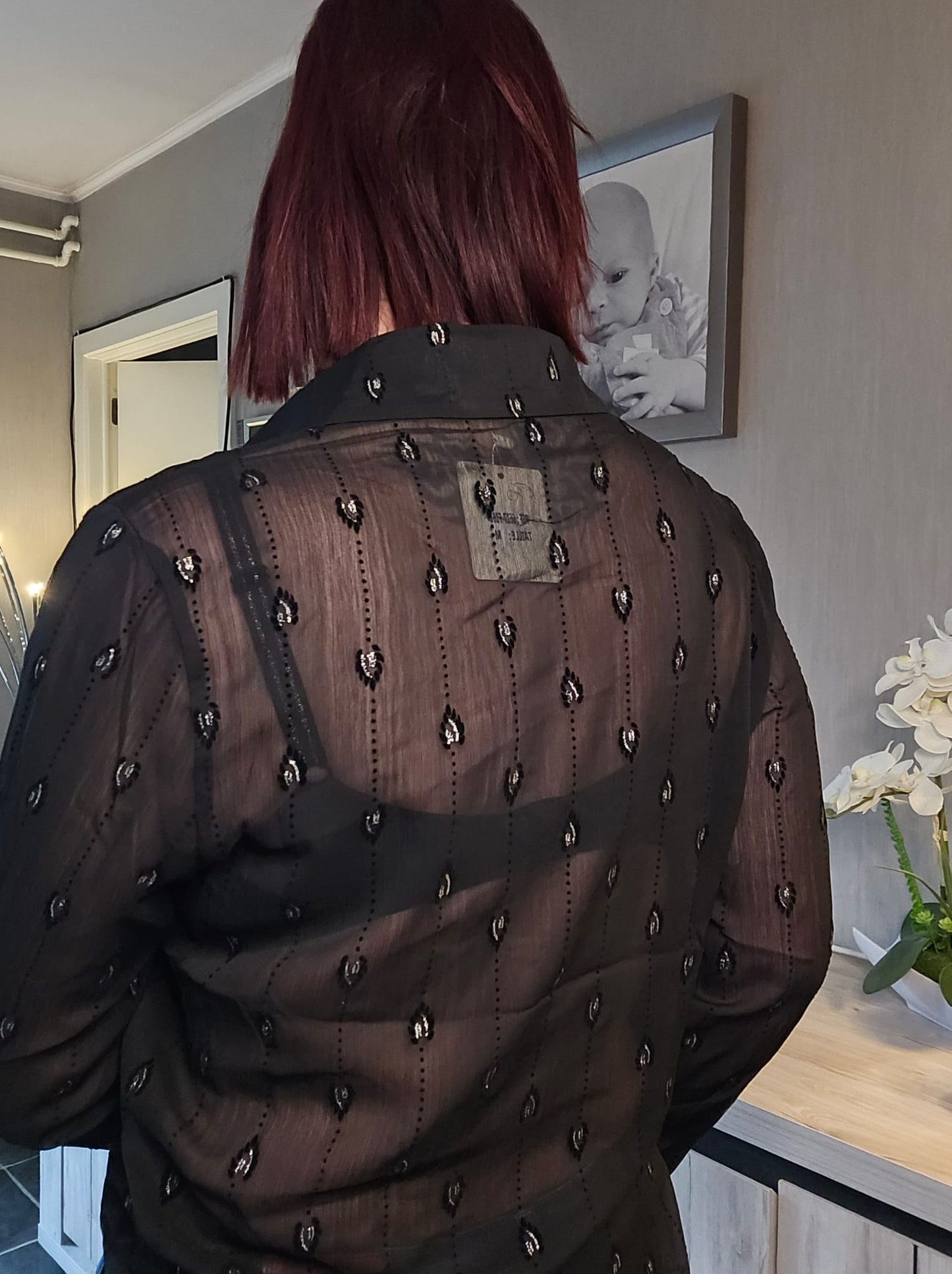 Zwart Hemd met Glitter