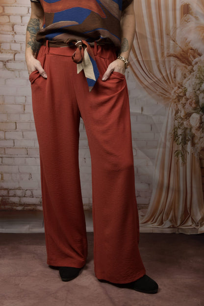 Wijde Broek Roestbruin