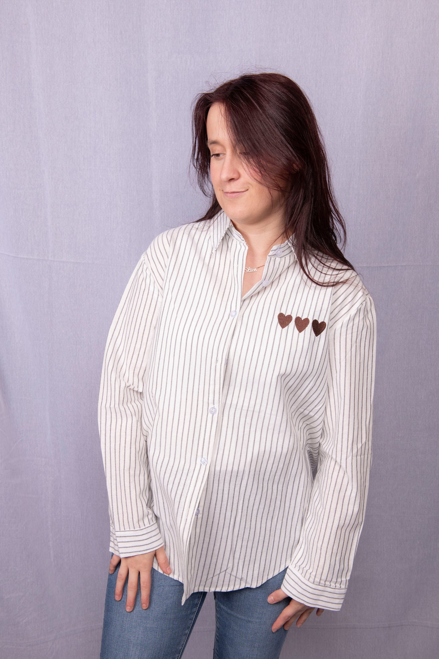 Gestreept Hemd met Hartjes