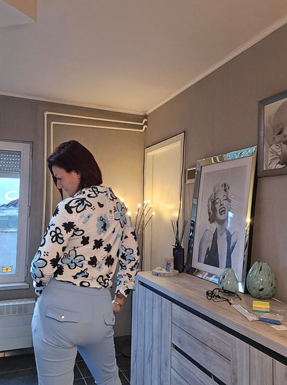 Angelle Milan Vlinder & Bloemenprint Hemd