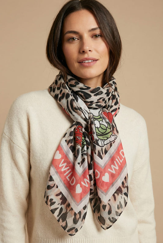 Snoopy sjaal met luipaardprint Wild Child