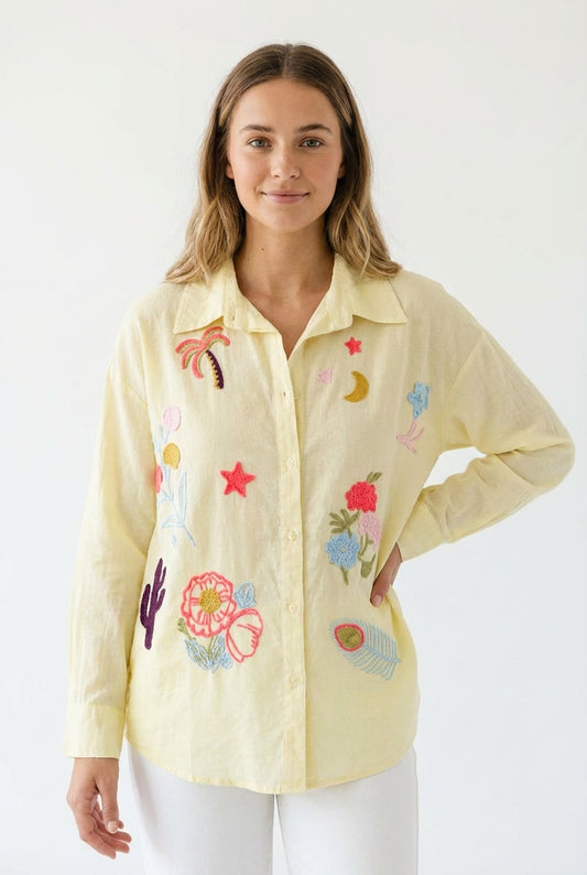 Kleurrijke Blouse met Speelse Print