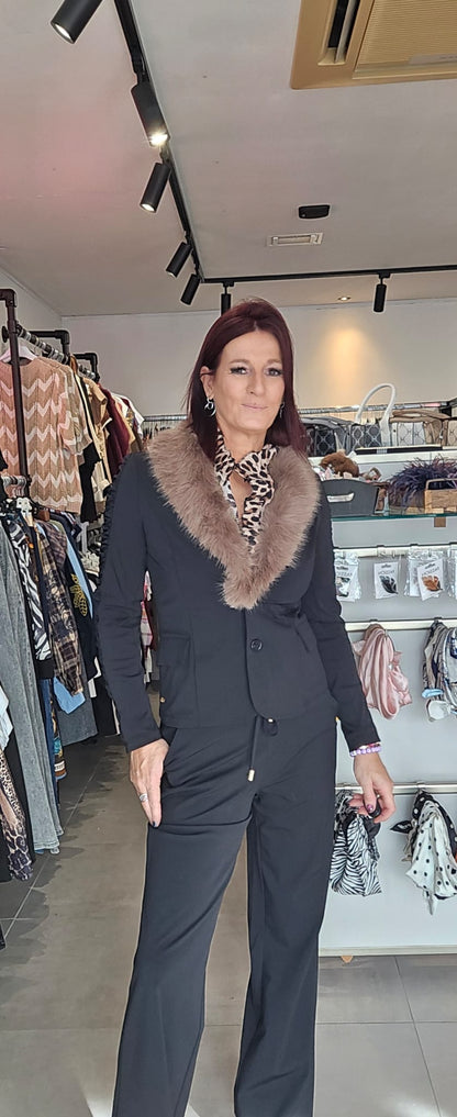 Angelle Milan Broek Wide Leg (Zwart)